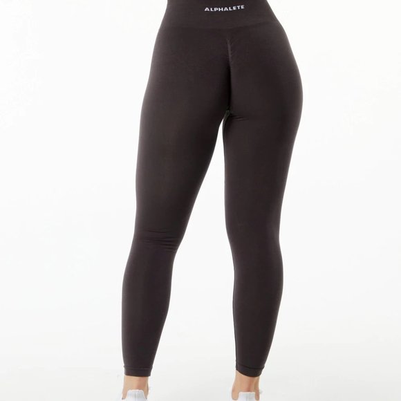 Alphalete Amplify Leggings - Chocolate - Small - Picture 3 of 4